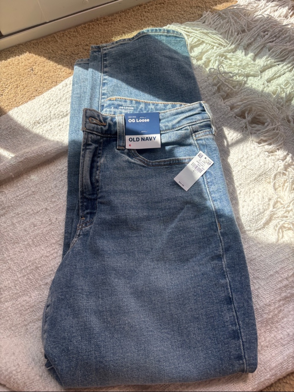 Old Navy OG Loose Women's Light Blue Denim Boyfriend Jeans